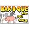 Signmission Bar-B-Que Beef Pork Chicken Banner Concession Stand Food Truck Single Sided B-72 Bar-B-Que Beef Pork Chicken19 - alternate 1